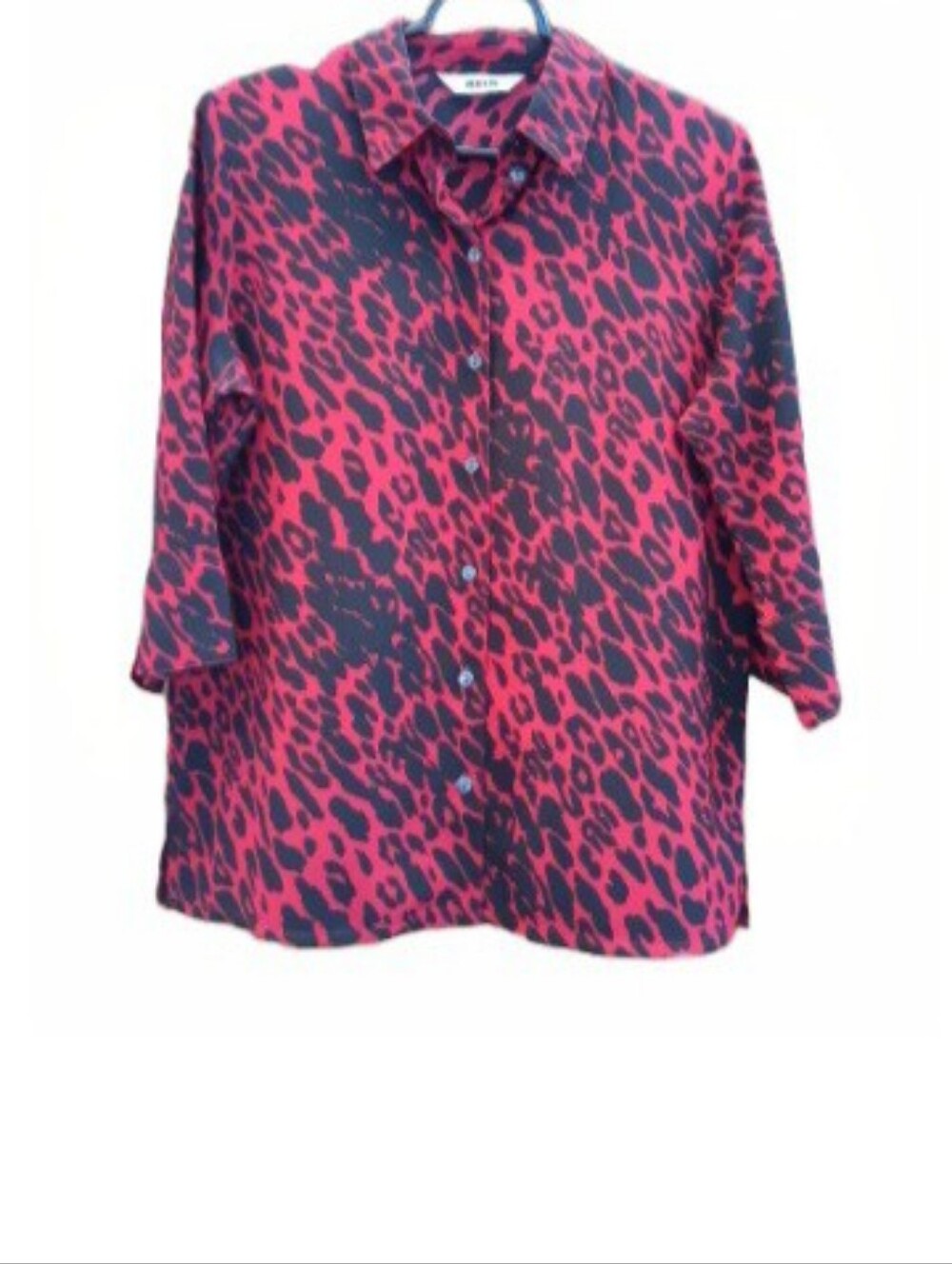 ALIA Leopard Print 3/4 Sleeve Blouse | EUC | Button-down
